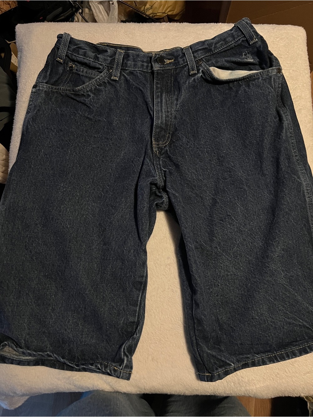 Dickies Dark Blue Denim Jean Shorts